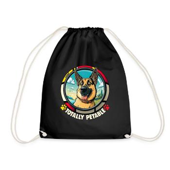 Hunde Deutscher Schäfer Hundeliebhaber - Turnbeutel - Schwarz - Vorne
