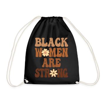 Les femmes noires sont fortes Mois de l’histoire des Noirs - Sac de sport léger - noir - Devant