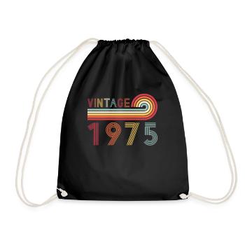 Drôle de millésime né en 1975 Anniversaire - Sac de sport léger - noir - Devant