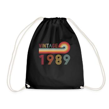 Drôle de millésime né en 1989 anniversaire - Sac de sport léger - noir - Devant