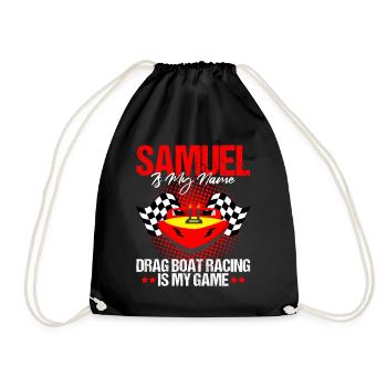 Conception de course de hors-bord pour les plaisanciers de course - Sac de sport léger - noir - Devant