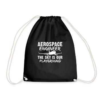 Ingénieur spatial Ingénieur aéronautique - Sac de sport léger - noir - Devant