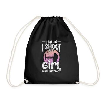 Archery Archer Archer Arrow Gift - Drawstring Bag - black - Front