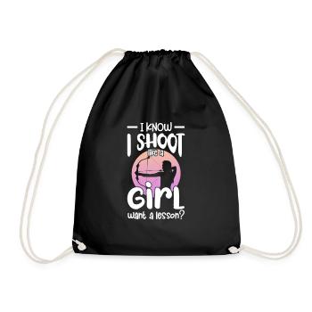 Archery - Drawstring Bag - black - Front