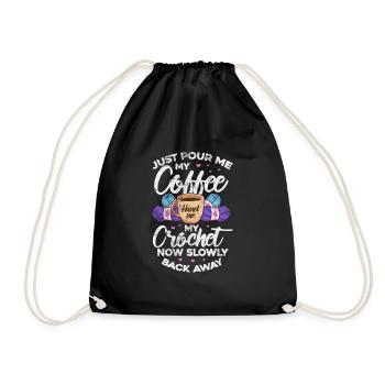 Coudre du café - Sac de sport léger - noir - Devant