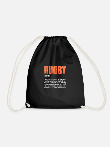 Rugby - Turnbeutel - Schwarz
