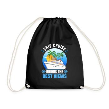 Cruise Trip - Drawstring Bag - black - Front