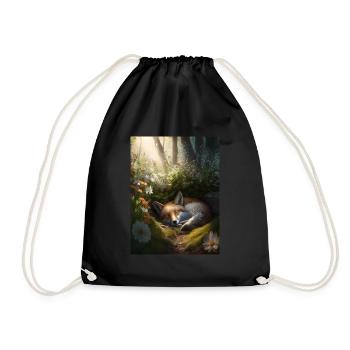 Fix et Foxi Fox disant chemise de couchage Câlin - Sac de sport léger - noir - Devant