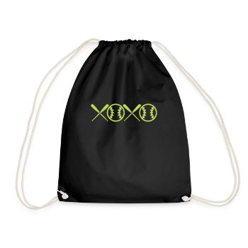 Joueur de softball Baseball Sport Pitcher Cadeau - Sac de sport léger - noir - Devant