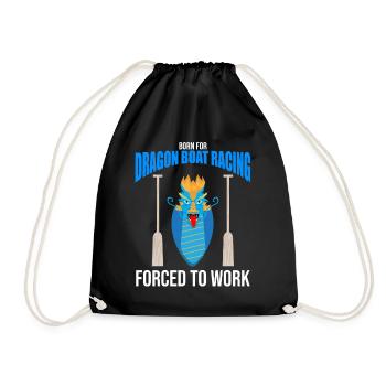 Dragon Boat Trainer for Chinese Boat Racing - Drawstring Bag - black - Front
