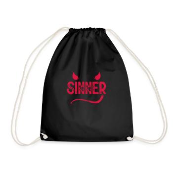 Athéisme athée Anti Religion Dieu Don - Sac de sport léger - noir - Devant