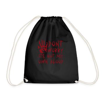 Bloody ne t’inquiète pas, ce n’est pas mon propre sang - Sac de sport léger - noir - Devant