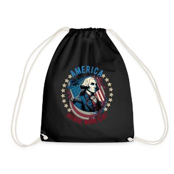 American Patriotic USA Design - Sac de sport léger - noir - Devant
