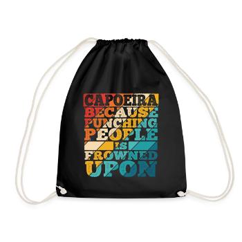 Capoeira - Turnbeutel - Schwarz - Vorne