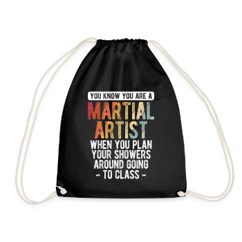 Mixed Martial Arts MMA - Turnbeutel - Schwarz - Vorne