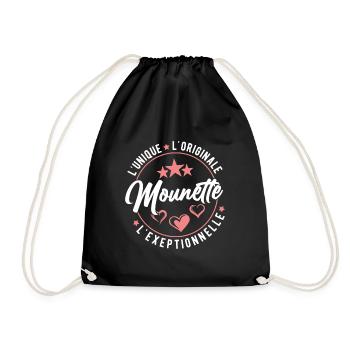 Mounette L'unique L'originale L'exeptionnelle - Sac de sport léger - noir - Devant