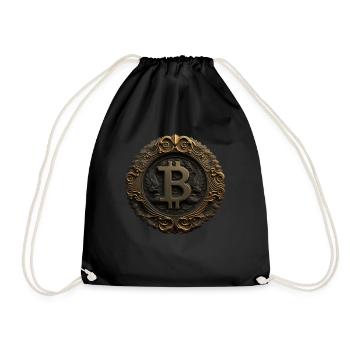 Bitcoin Design für BTC Fans - Turnbeutel - Schwarz - Vorne