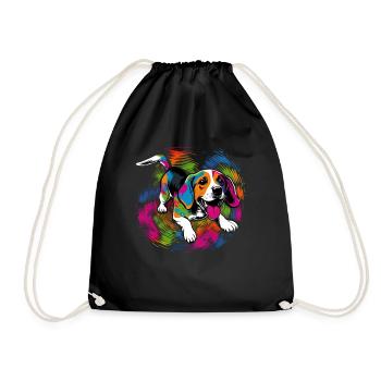 Dog Saying Beagle Design pour les amoureux des chiens - Sac de sport léger - noir - Devant