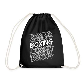 Boxsport Boxing - Turnbeutel - Schwarz - Vorne