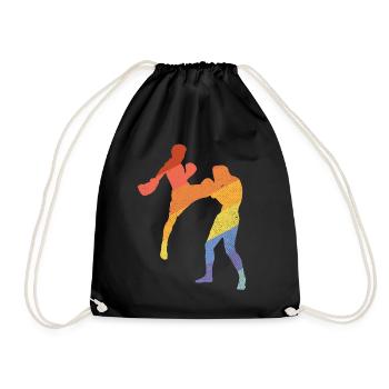 Kickboxing - Turnbeutel - Schwarz - Vorne