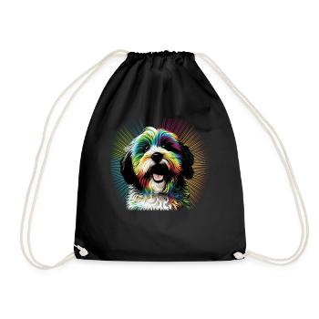 Hunde Spruch Havaneser Design für Hundeliebhaber - Turnbeutel - Schwarz - Vorne