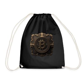 Bitcoin Design for BTC Fans - Drawstring Bag - black - Front