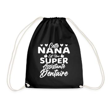Cette Nana Est Une Super Assistante Dentaire - Sac de sport léger - noir - Devant