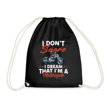 Je Ne Ronfle Pas Je Rêve Que Je Suis Une Moto - Sac de sport léger - noir - Devant