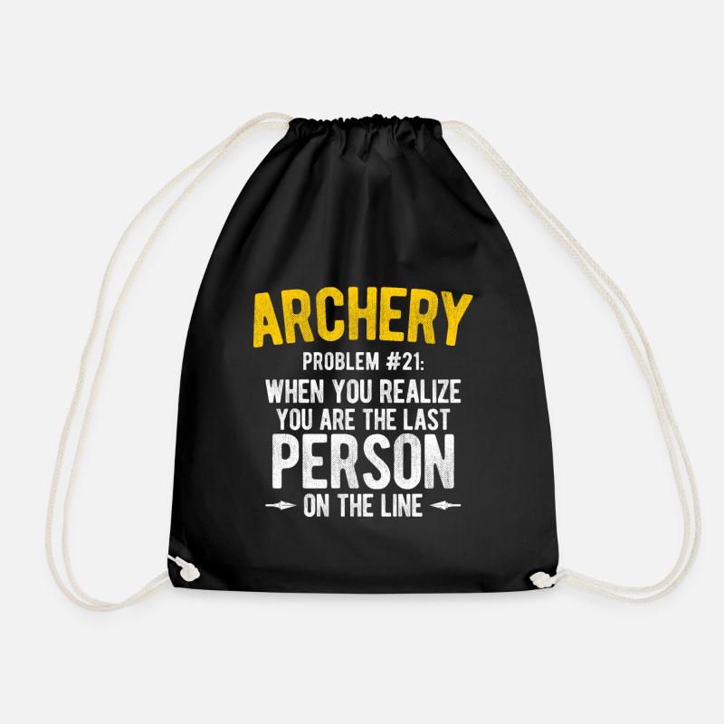 Bogenschießen Archery - Turnbeutel - Schwarz