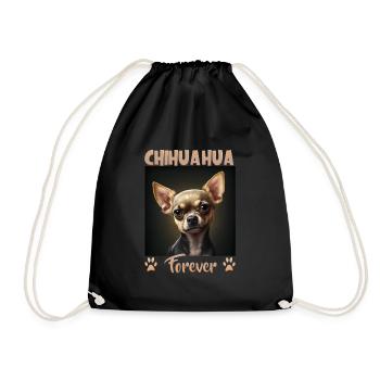 Dog saying Chihuahua design pour les amoureux des chiens - Sac de sport léger - noir - Devant