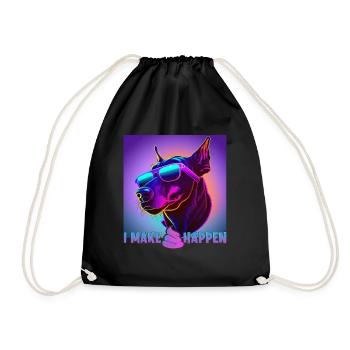 Dog saying Doberman design pour les amoureux des chiens - Sac de sport léger - noir - Devant