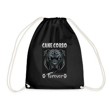 Chien disant Cane Corso design pour les amoureux des chiens - Sac de sport léger - noir - Devant