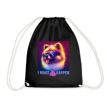 Dog saying Poméranie design pour les amoureux des chiens - Sac de sport léger - noir - Devant