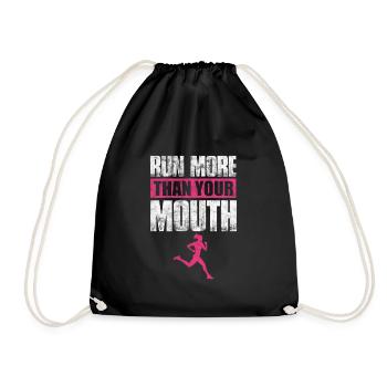 Running Runner Jogging Jogging Runner Cadeau - Sac de sport léger - noir - Devant