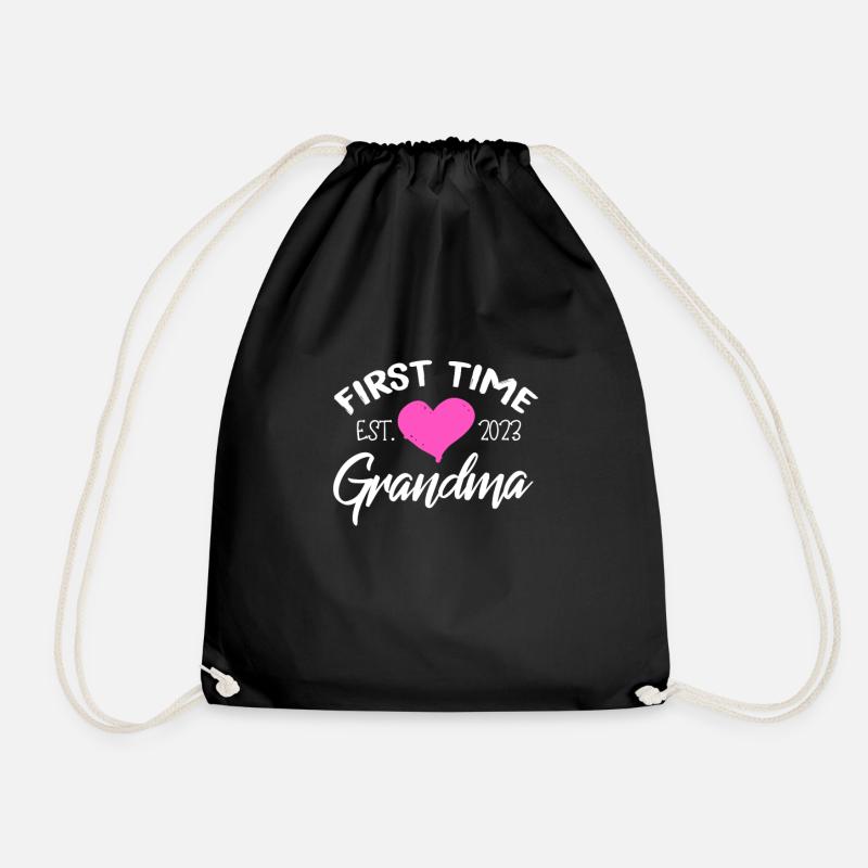 Grossesse Grand-mère Enceinte Naissance Bébé Cadeau - Sac de sport léger - noir
