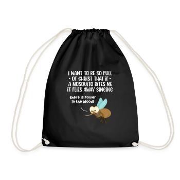 Bible Bible Versets chrétiens Don de Jésus - Sac de sport léger - noir - Devant