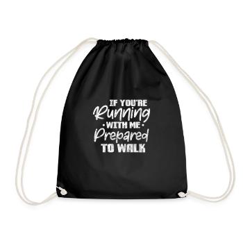 Running Runner Jogging Jogging Runner Cadeau - Sac de sport léger - noir - Devant