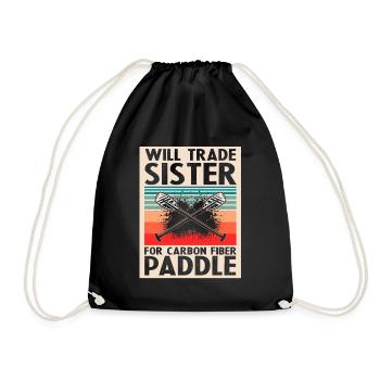 Dragon Boat Racing Theme for Dragon Boating - Drawstring Bag - black - Front