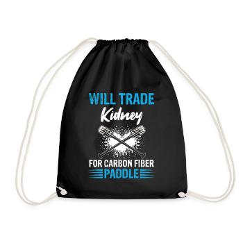 Dragon Boat Trainer and Dragon Boat - Drawstring Bag - black - Front