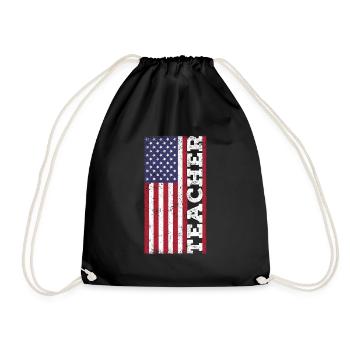 Professeurs patriotiques américains - Sac de sport léger - noir - Devant