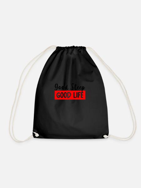 Good Sleep Good Life - Sleep Deprived Self Care - Turnbeutel - Schwarz