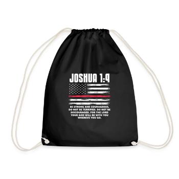 Bible Bible Versets chrétiens Don de Jésus - Sac de sport léger - noir - Devant