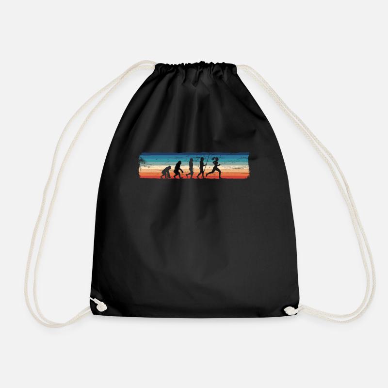 Retro Running Evolution – Plus drôle - Sac de sport léger - noir