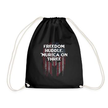 Freedom Huddle Murica le 4 juillet - Sac de sport léger - noir - Devant