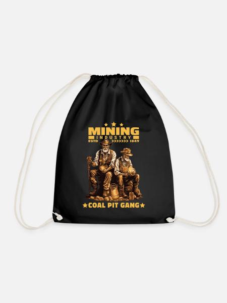Chercheurs d’or Mineurs Mineurs Mineurs - Sac de sport léger - noir