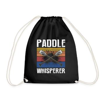 Dragon Boat Paddling for Dragon Boat Race Festival - Drawstring Bag - black - Front