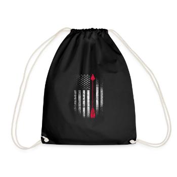Archery Archer Archer Arrow Gift - Drawstring Bag - black - Front