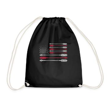 Archery - Drawstring Bag - black - Front