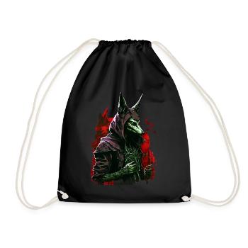 Anubi's God of the Dead Futuristic Gift - Drawstring Bag - black - Front