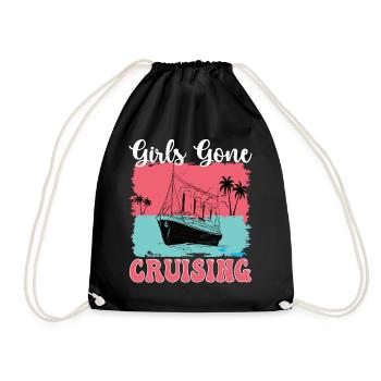 Girls Gone Cruising 2023 Design for Adventure and - Drawstring Bag - black - Front